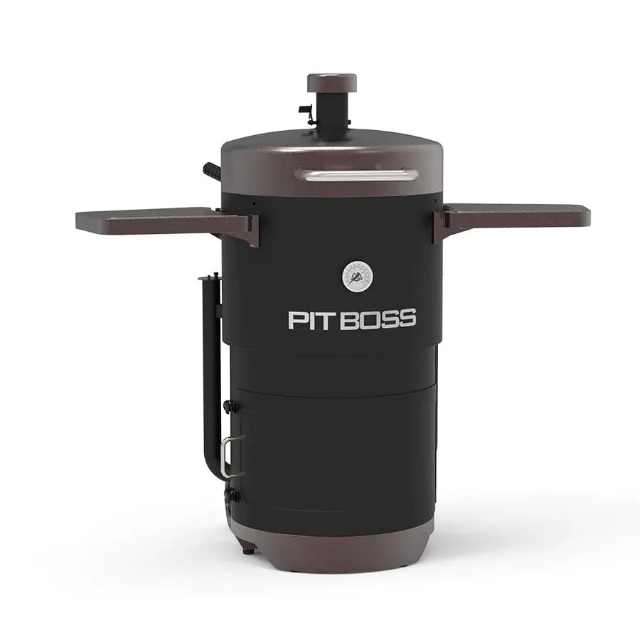Pit Boss Charcoal Barrel Smoker, Mahogany