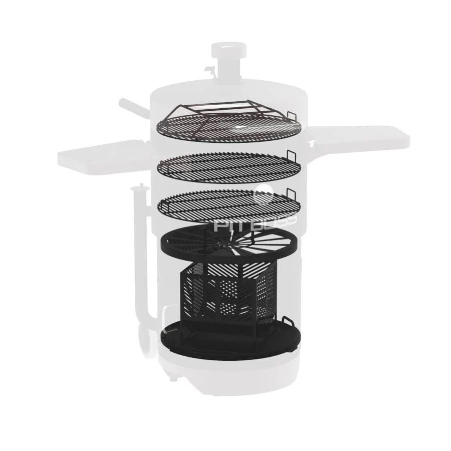 Pit Boss Charcoal Barrel Smoker, Mahogany - Image 4