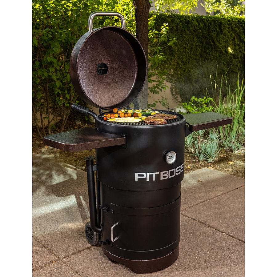 Pit Boss Charcoal Barrel Smoker, Mahogany - Image 6