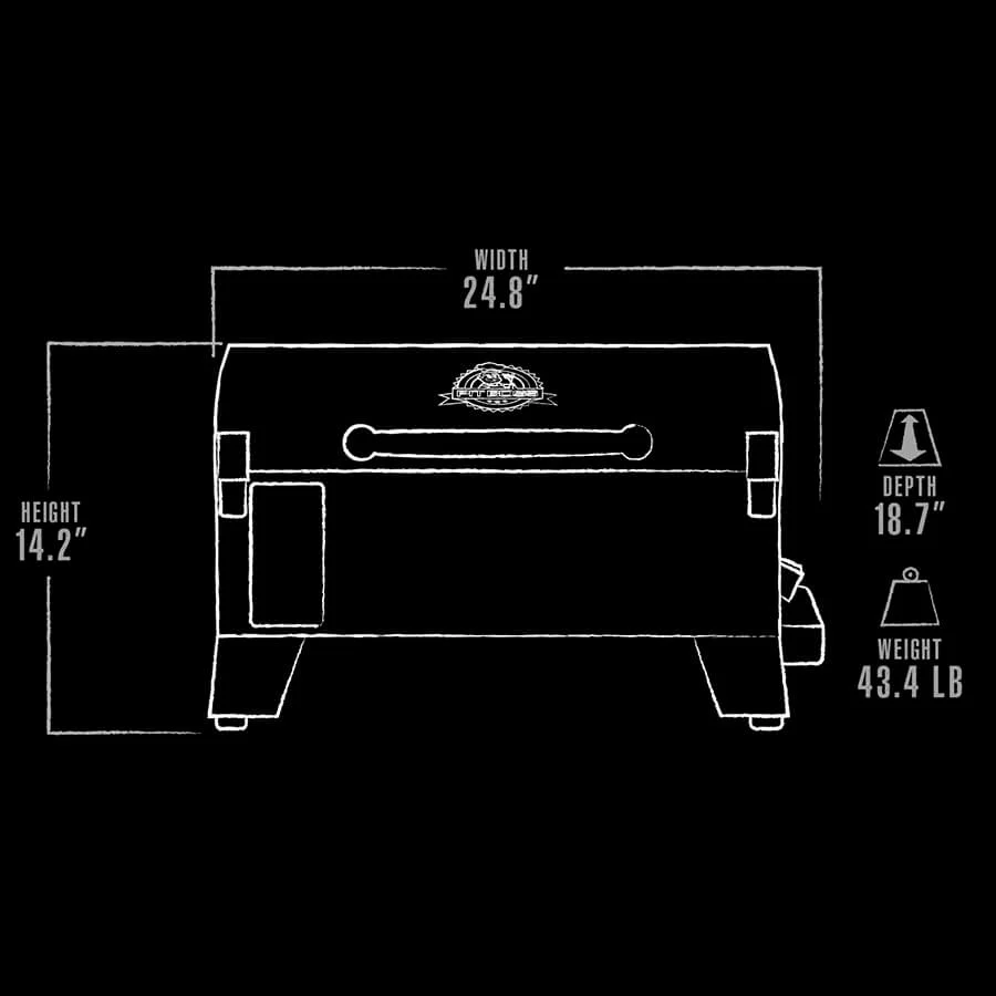 Pit Boss Portable Tabletop Wood Pellet Grill (PB150PPG) - 11091 - Image 3
