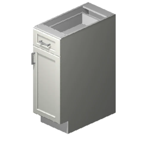 Precise Design Cabinetry - 1 Door 1 drawer Cabinet (21" Hinged Left)