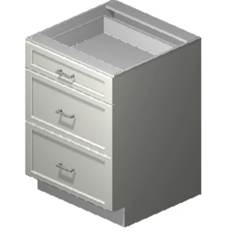 Precise Design Cabinetry - 3 drawer cabinet (33")