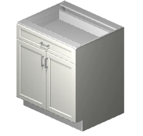 Precise Design Cabinetry - Base with 1 drawer and 2 doors (30")