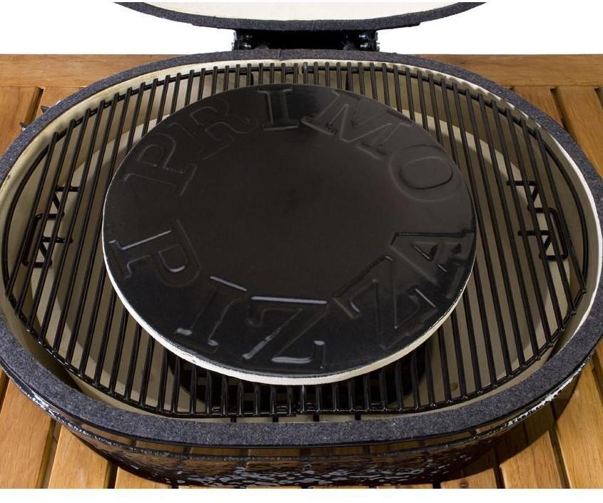 Primo 13" Glazed Ceramic Baking Stone for Oval JR 200/LG 300/XL 400 and Kamado Round Grills - PG00340 - Image 2