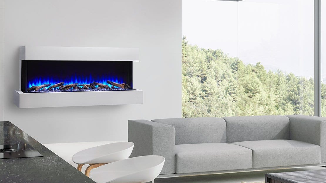 Simplifire 43" Scion Trinity 3-Sided Linear Electric Fireplace - Image 2