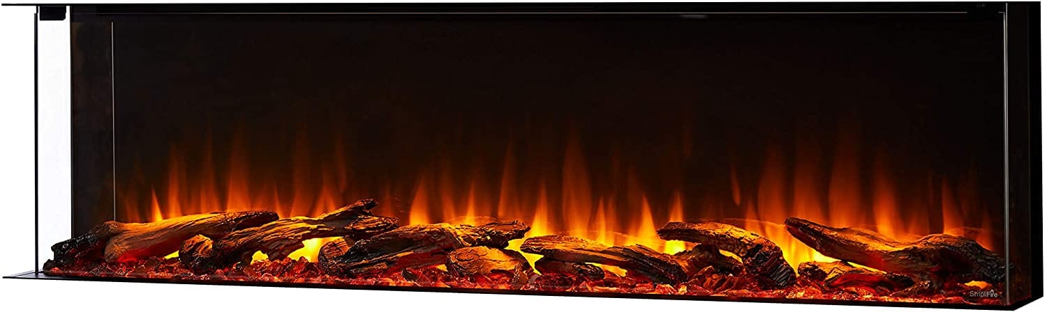 Simplifire 55" Scion Trinity 3-Sided Linear Electric Fireplace