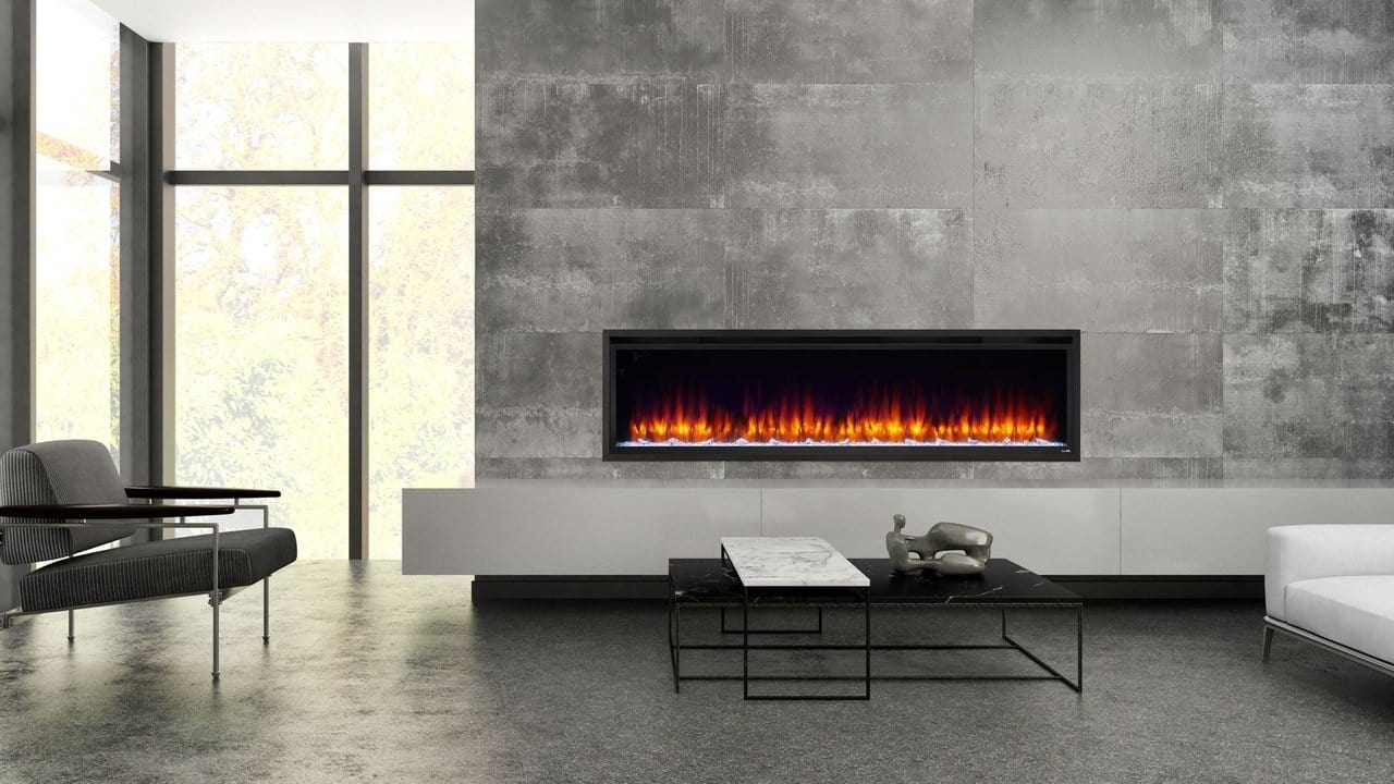 Simplifire 72" Allusion Platinum Linear Electric Fireplace - Image 3
