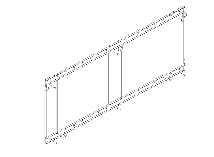 Simplifire Wall Mount Kit (Allusion Platinum 60") - BRACKET-ALL60