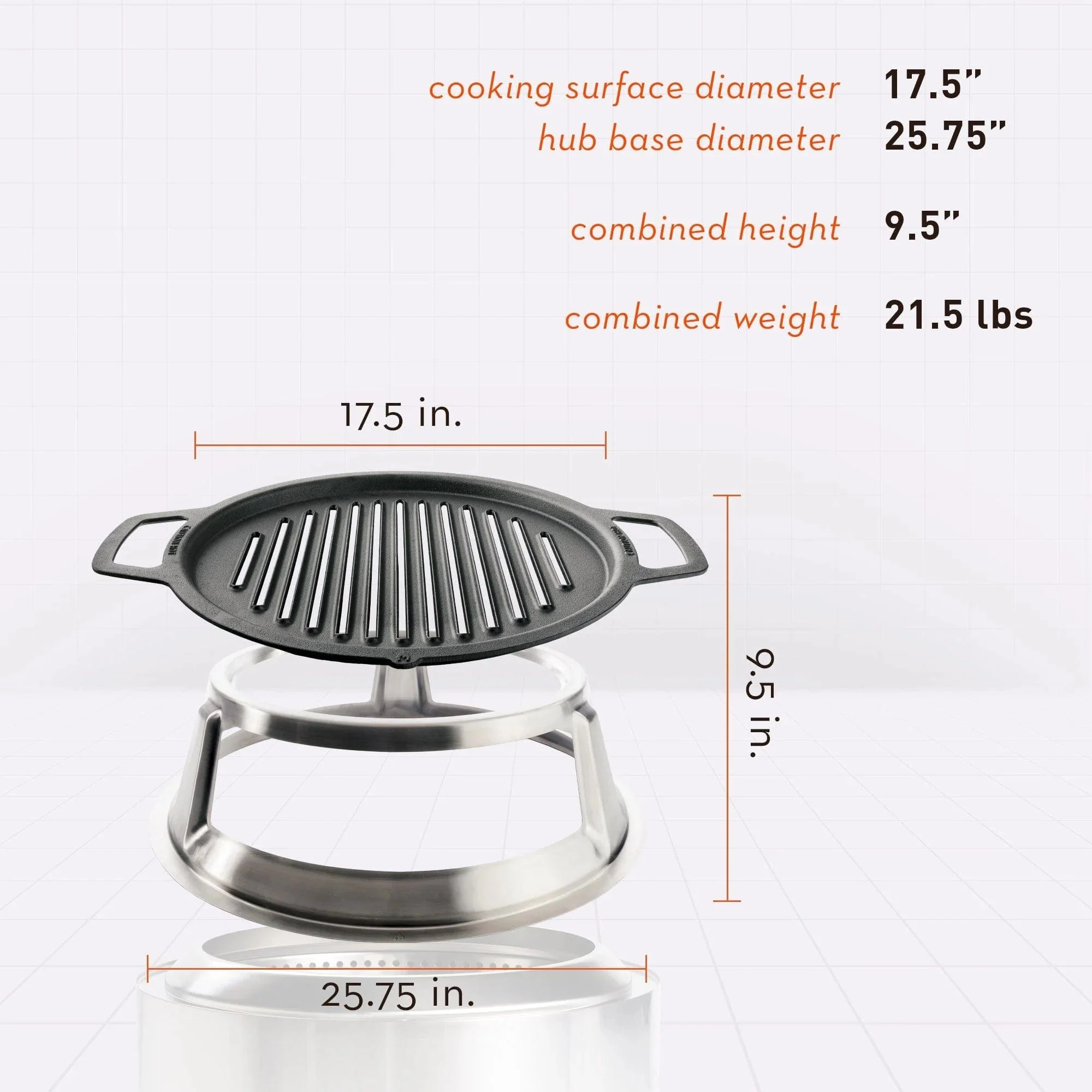 Solo Stove Yukon Cast Iron Grill Top + Hub - SSYUK-27-COOKING-BUNDLE - Image 9