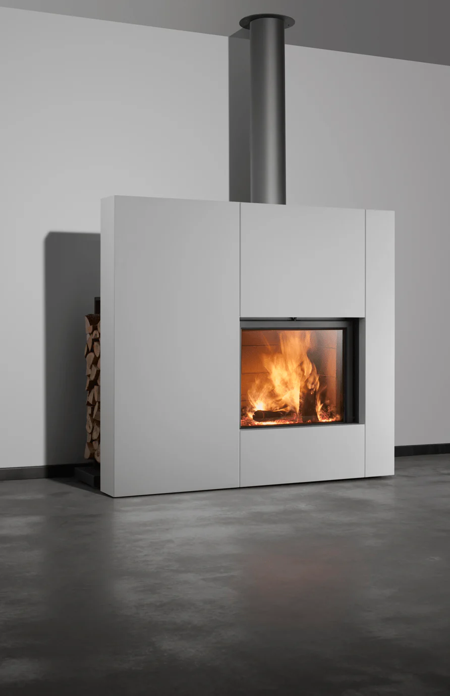 Stûv 21-Clad Wood-Burning Fireplace (21.2-95 SF2 Left Asymmetrical) - Image 2