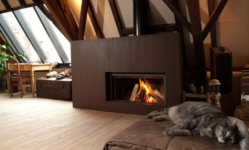 Stûv 21-Clad Wood-Burning Fireplace (21.2-95 SF2 Left Asymmetrical) - Image 3