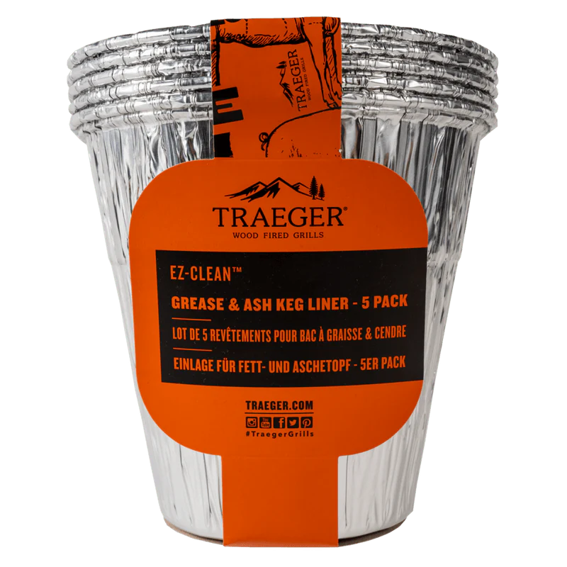 Traeger EZ-Clean Grease & Ash Keg Liner (5 Pack) - BAC608