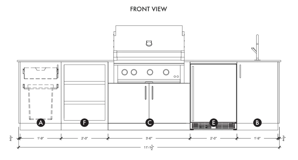 Urban Bonfire Cirrus 36 Outdoor Kitchen - Image 10
