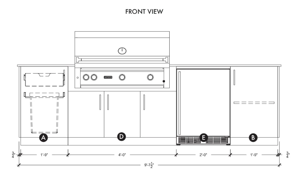 Urban Bonfire Horizon 42 Outdoor Kitchen - Image 10