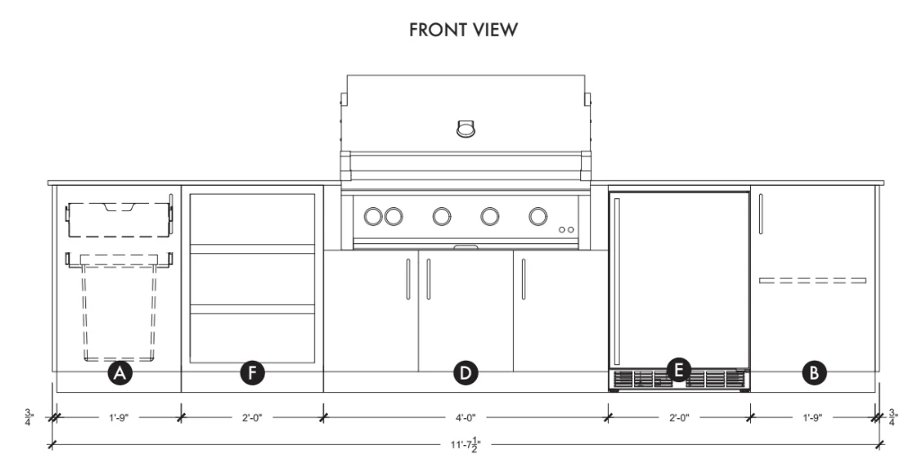Urban Bonfire Ridge 42 Outdoor Kitchen - Image 10
