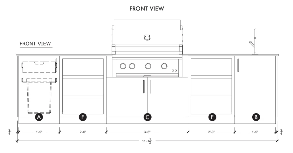 Urban Bonfire Stratus 36 Outdoor Kitchen - Image 10