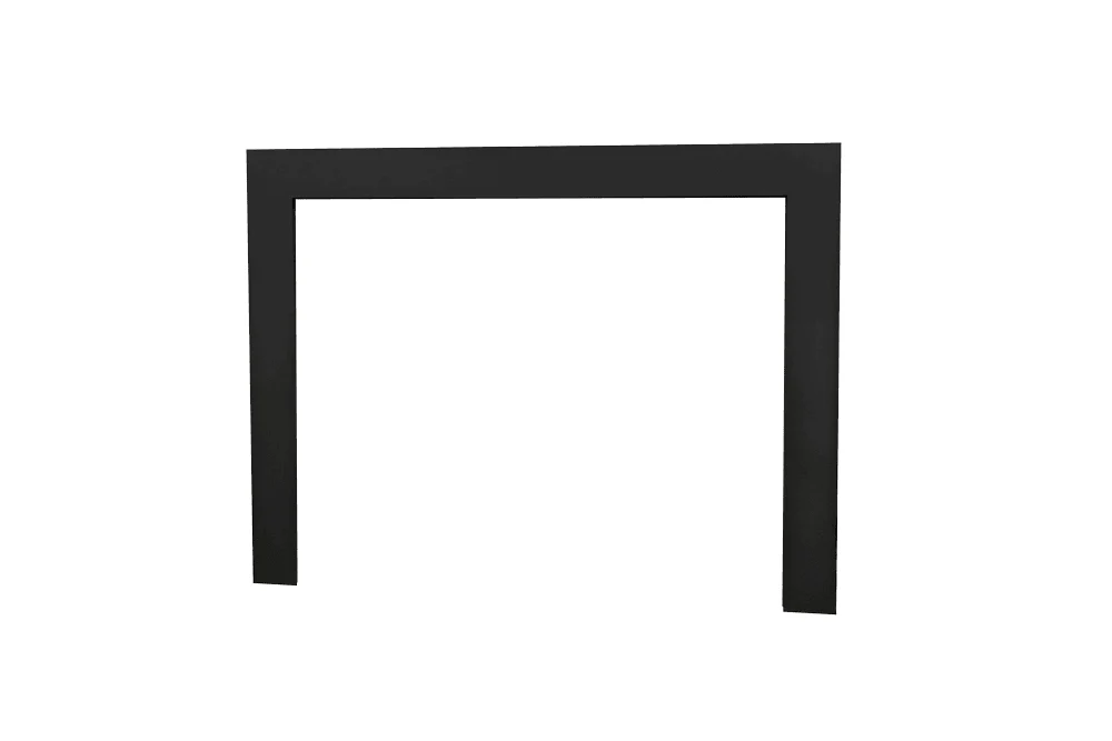 Valor Black 3 1/4" Three Sided Front (H6 Series) - 1435TSB