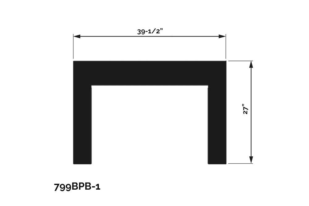 Valor Black Backing Plate (G4 Series) - 799BPB-1