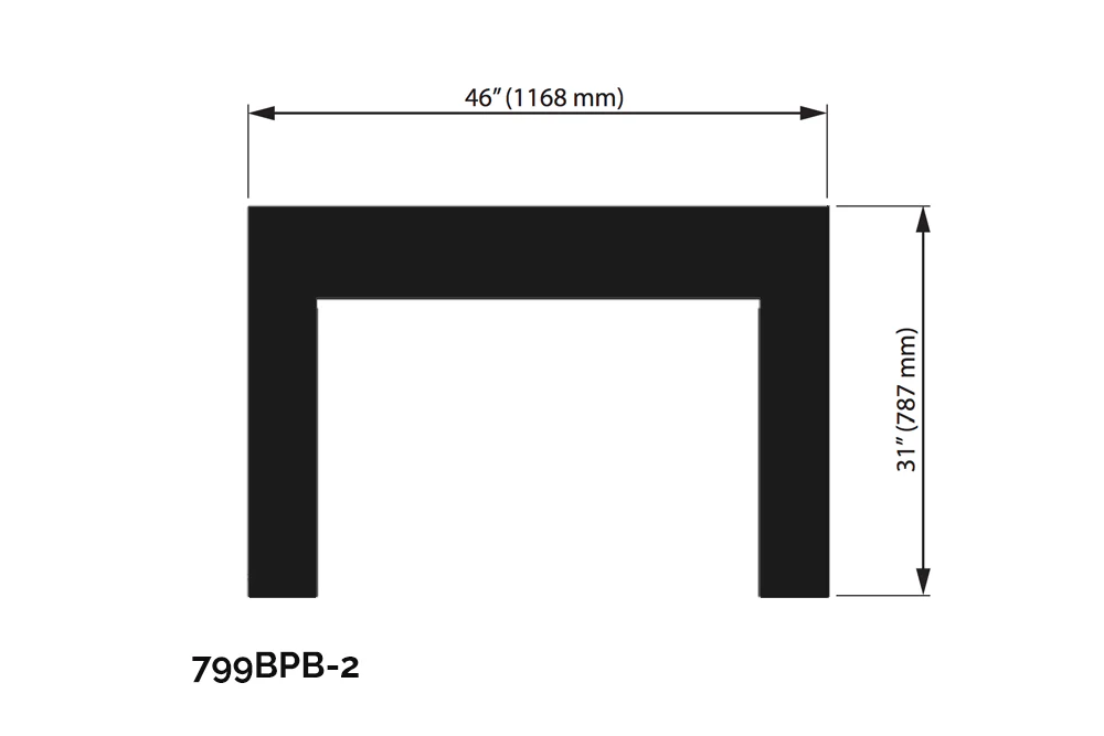 Valor Black Backing Plate (G4 Series) - 799BPB-2