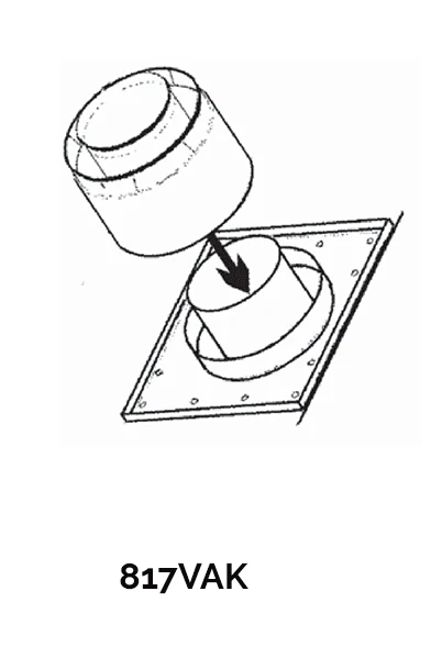 Valor Black Vent Adaptor Kit - 817VAK