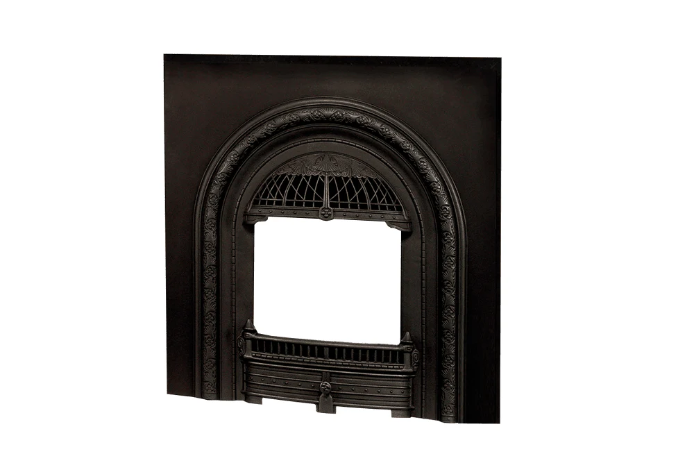 Valor Black Windsor Arch Front w/ Cast Iron Plate (ZC Portrait Series) - 539AFBv2