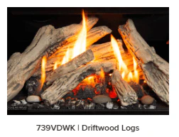 Valor Driftwood Log Set (739VN / VP) - 739VDWK