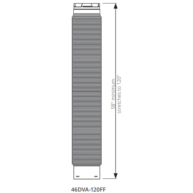 Duravent Co-Axial Flex (120") - 46DVA-120FF
