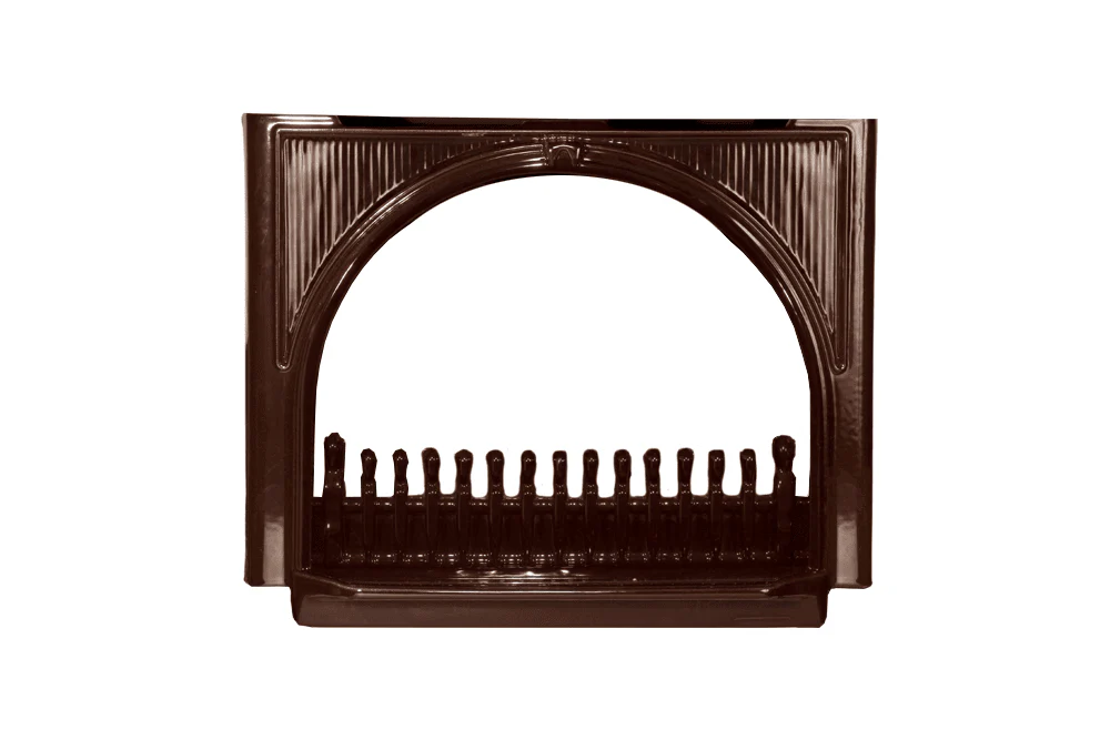 Valor Majolica Brown Enamel Madrona Traditional Arch Front (Box 2 of 2) (Madrona Freestanding Series) - MFCS02-2