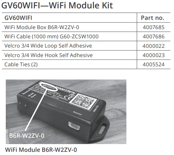 Valor Wifi Upgrade for V-module Kit - GV60WiFi