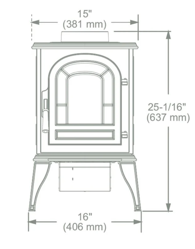 Vermont Castings Aspen C3 Wood Stove - Image 10