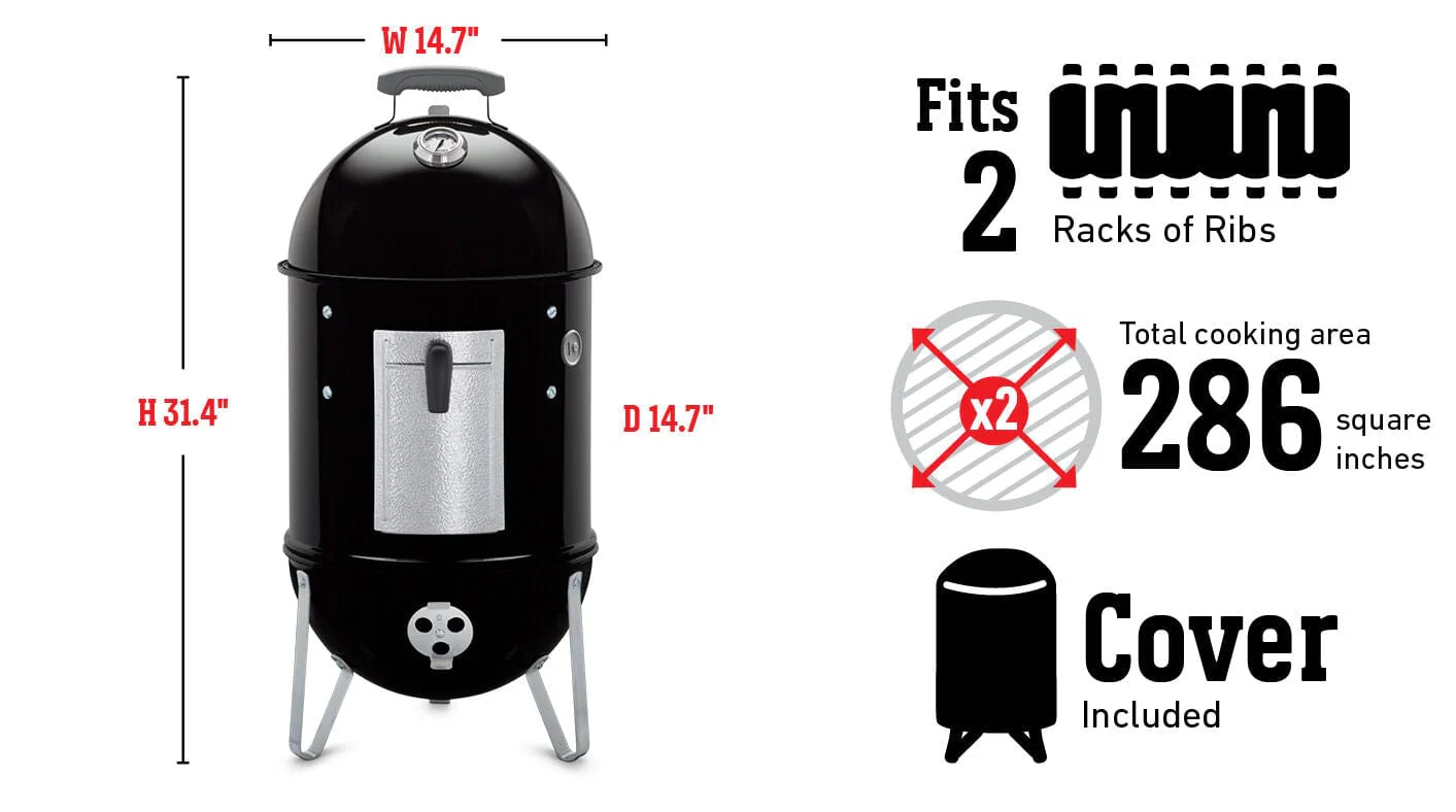 Weber 14" Smokey Mountain Cooker - Image 10