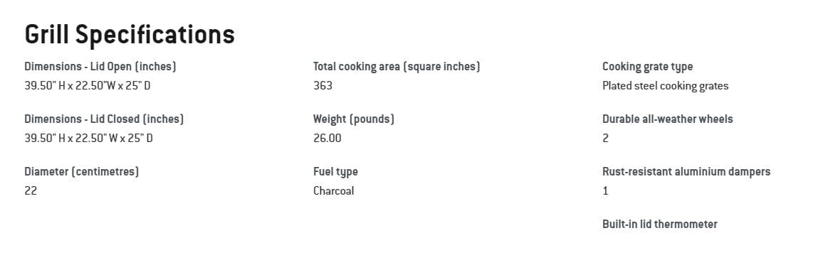 Weber Original 22" Kettle Charcoal Grill (Stealth) - Image 4