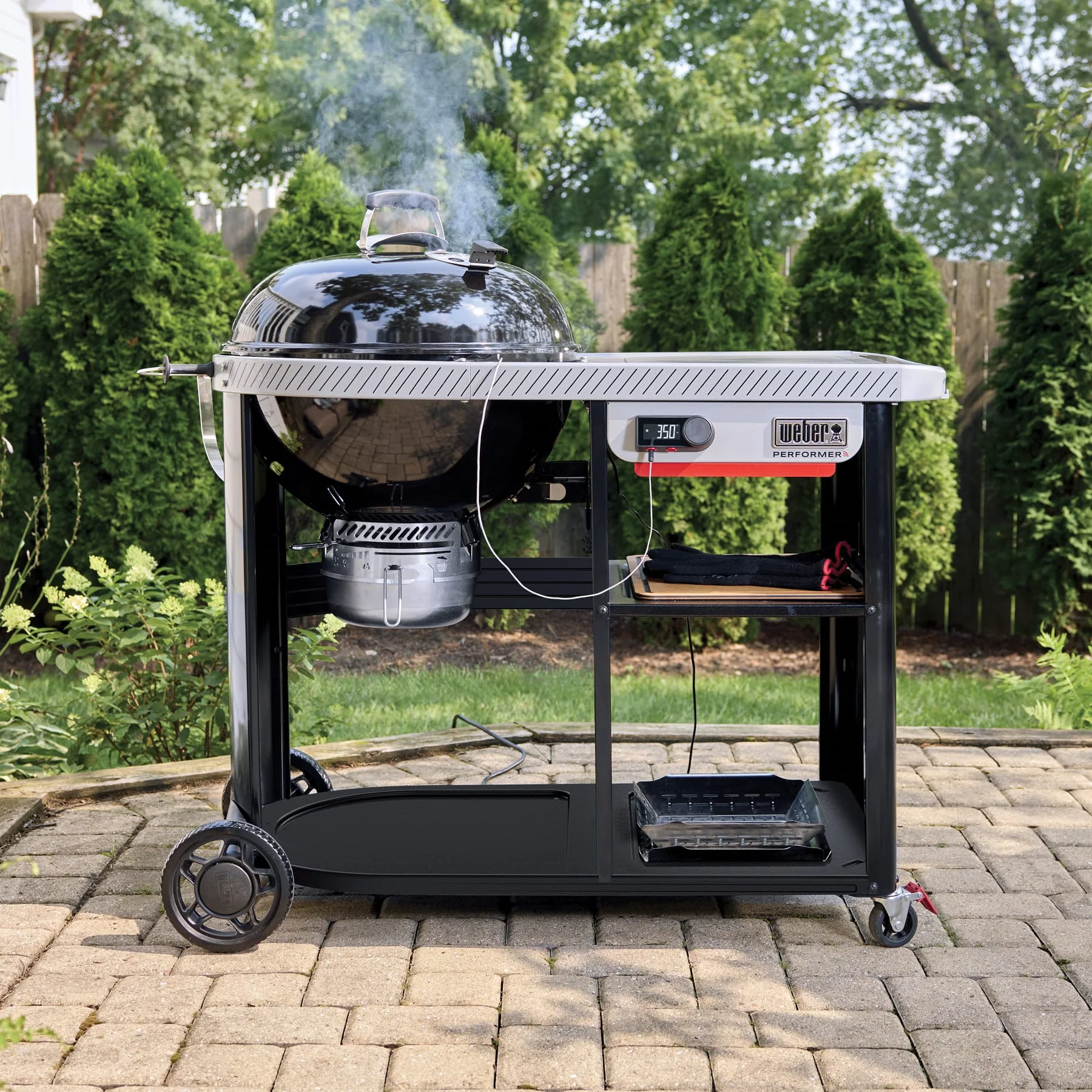 Weber Performer 22" Premium Smart Charcoal Grill - Image 2