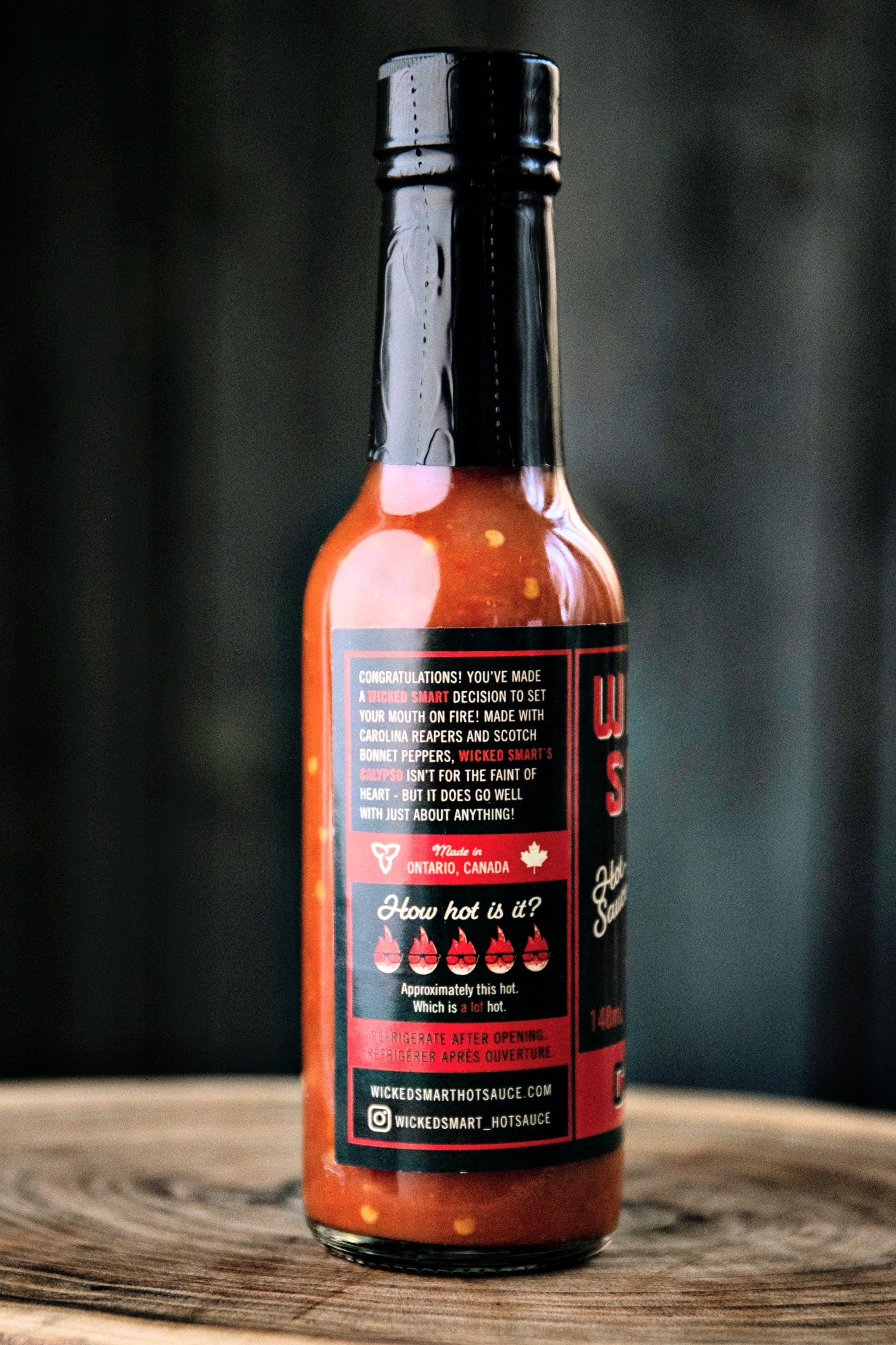 Wicked Smart Hot Sauce - Calypso (148 mL) - WS-CA-001 - Image 3