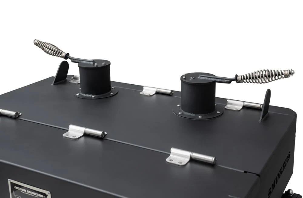 Yoder 24x36 Flat Top Charcoal Grill (Dual Smoke Stack) - Image 13