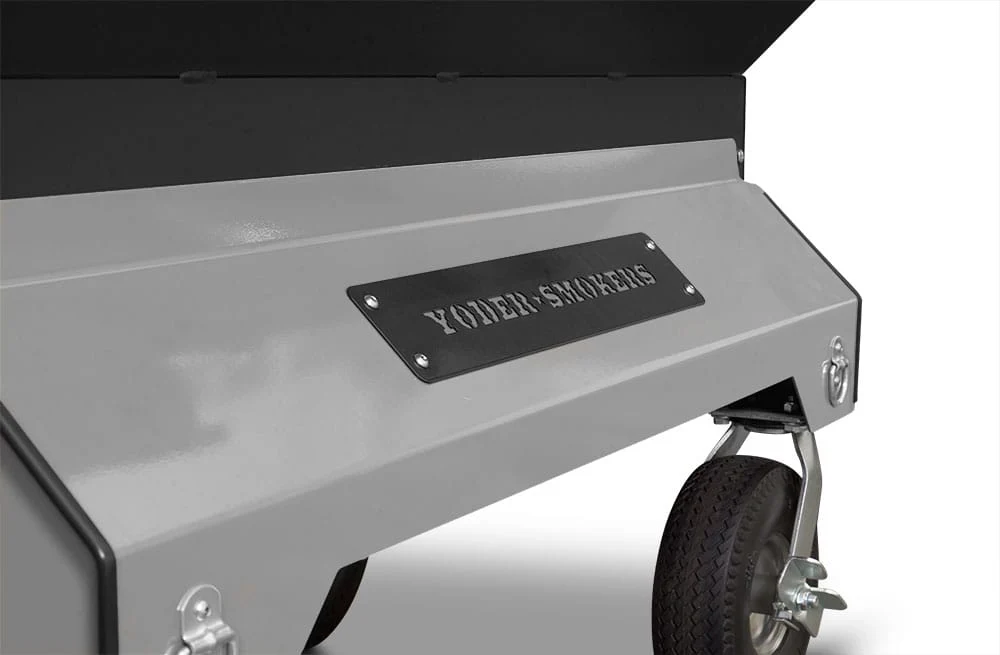 Yoder 24x36 Flat Top Competition Charcoal Grill (Dual Smoke Stack) - Image 9