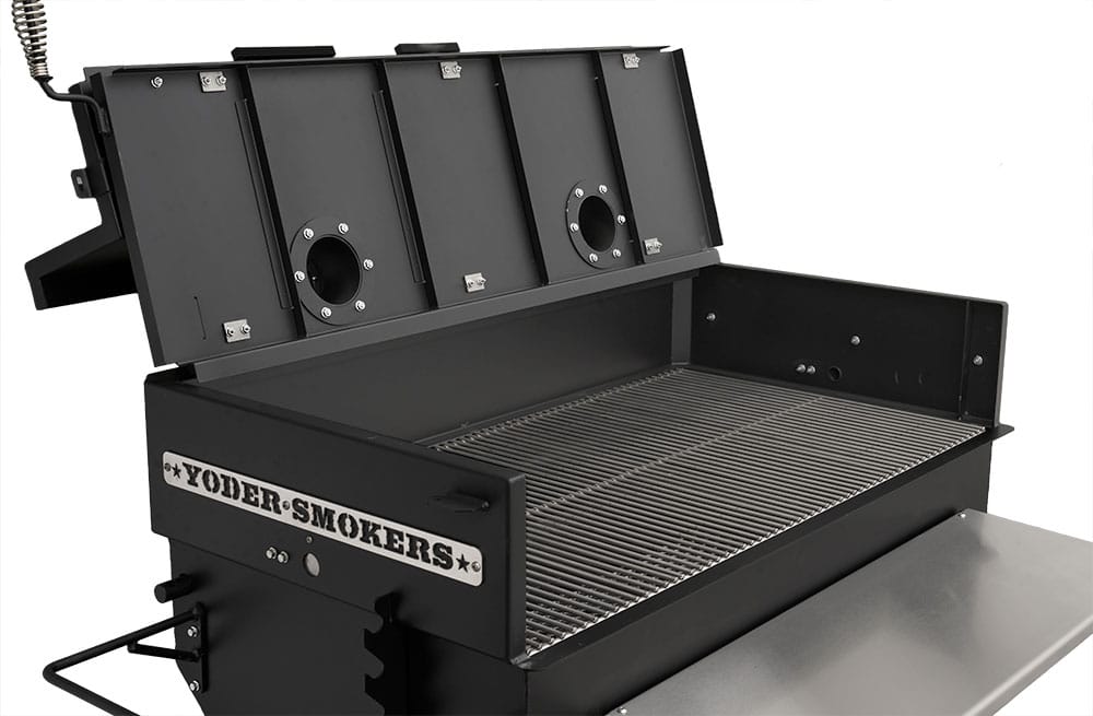 Yoder 24x48 Flat Top Competition Charcoal Grill (Dual Smoke Stack) - Image 3