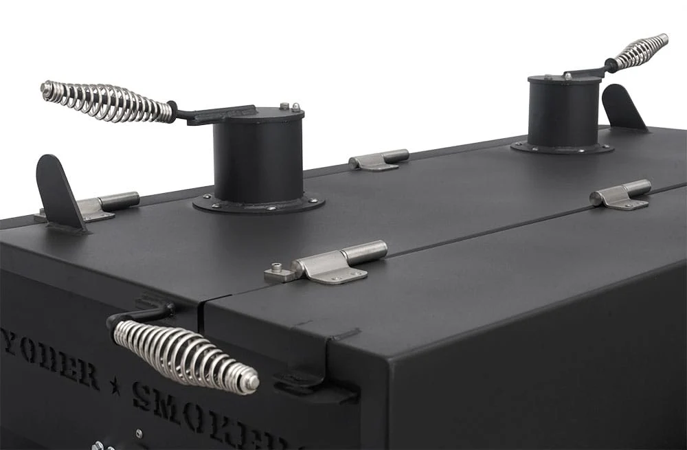 Yoder 24x48 Flat Top Competition Charcoal Grill (Dual Smoke Stack) - Image 5