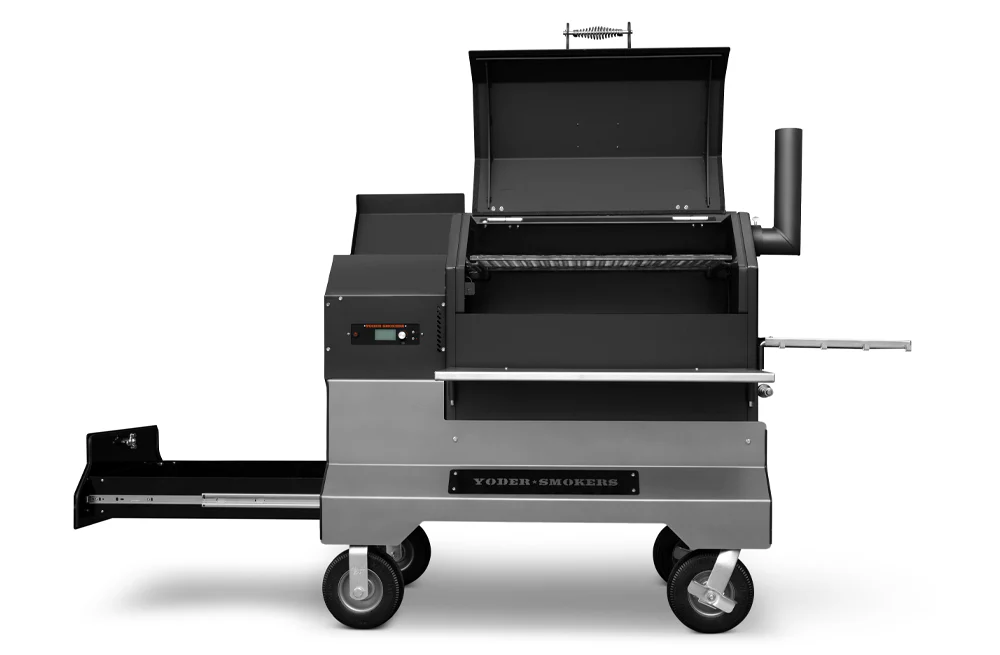 Yoder YS640s Competition Pellet Grill w/ Stainless Steel Shelves & Drawer - Image 2